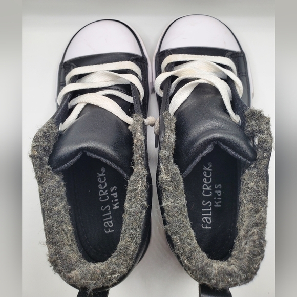 Falls Creek mid top toddler leather sneakers size 12M - Picture 9 of 11